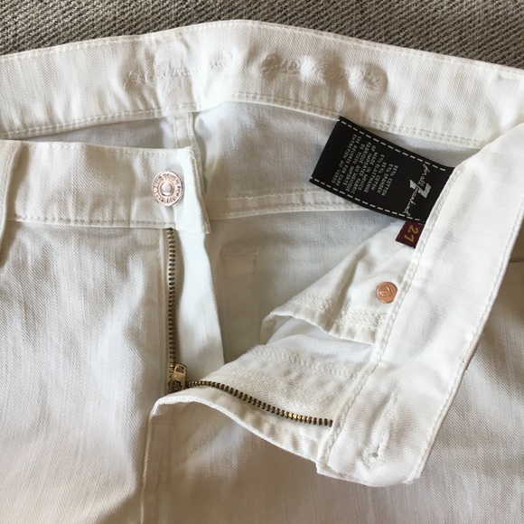 7 for all mankind | white skinny jeans - Picture 3 of 7